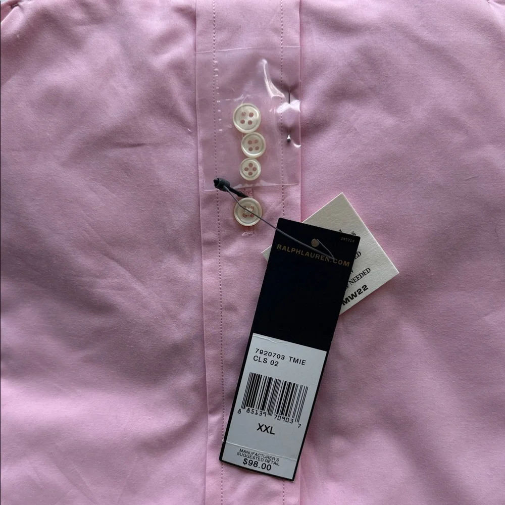 Ralph Lauren Classic Pink Dress Shirt - Picture 2 of 3